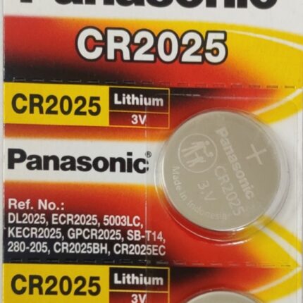 Panasonic CR 2025 Battery price 3V Lithium Coin Cell - Pack of 2 Batteries
