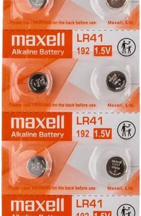 Maxell LR41 Battery 1.5V Alkaline Button Cell