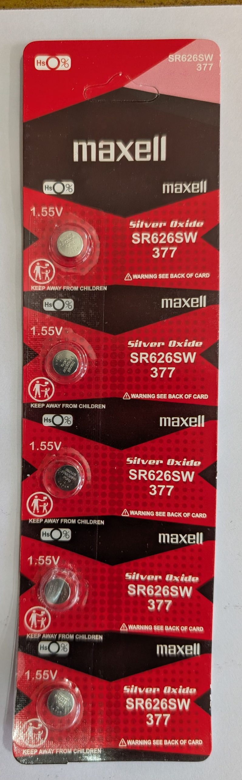 Maxell sr626sw - 5 Maxell SR626SW Battery -5
