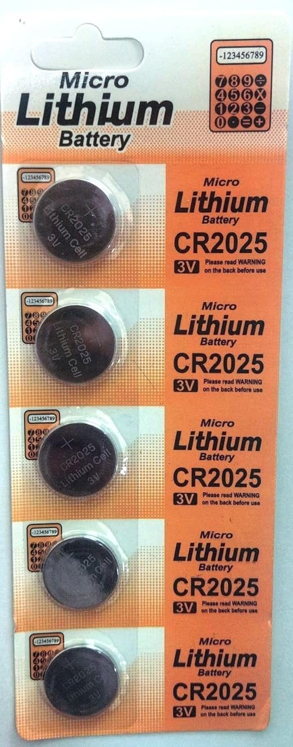 Panasonic CR2025 3V Lithium Coin Battery (Pack of 2)