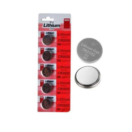 Lithium CR2032 Battery 3V Coin Cell - Pack of 5 Batteries