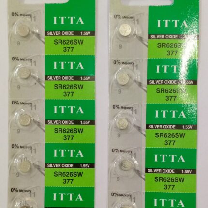 SR626SW Battery (377) Silver Oxide Watch Battery Cell 1.55V (Pack of 10)