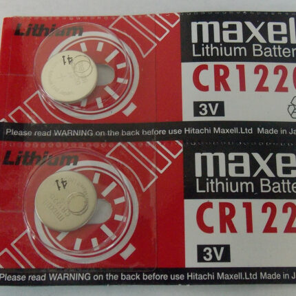 Maxell CR1220 3v Battery Price Lithium Coin Cell - Pack of 2 Batteries