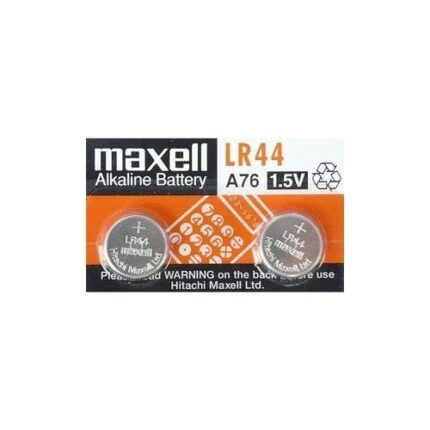 Maxell LR44 Battery 1.5V Alkaline Button Cell - Pack of 2pc