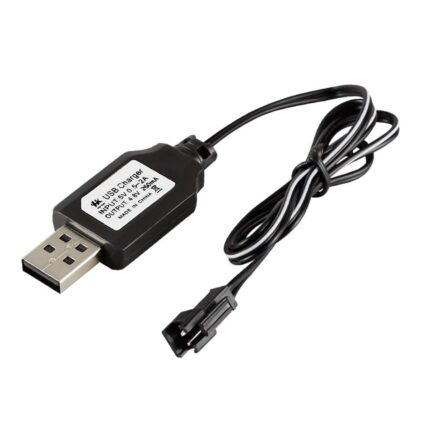 PPI 4.8v Battery Charger USB Cable with SM Plug for Car Toys