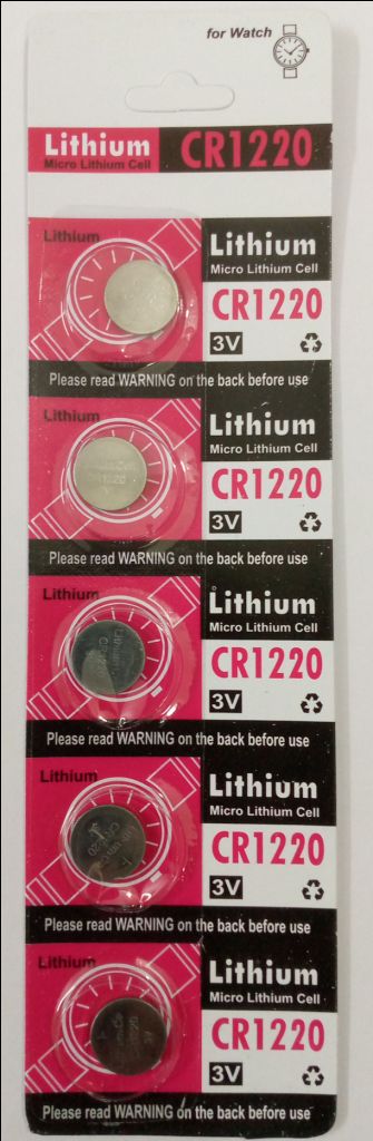 Exell Battery Lithium CR1220 Coin Batteries (5-Pack) in the Coin & Button  Batteries department at