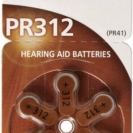 Panasonic p312 Hearing Aid Battery - Pack of 6 Batteries